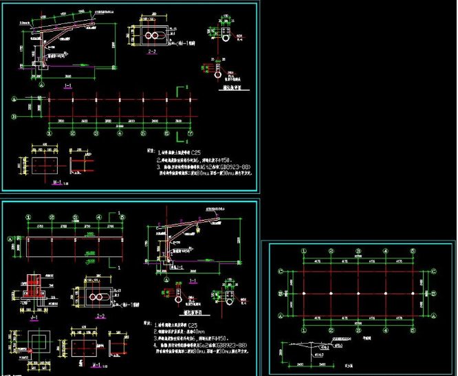 虎林钢构汽车棚设计