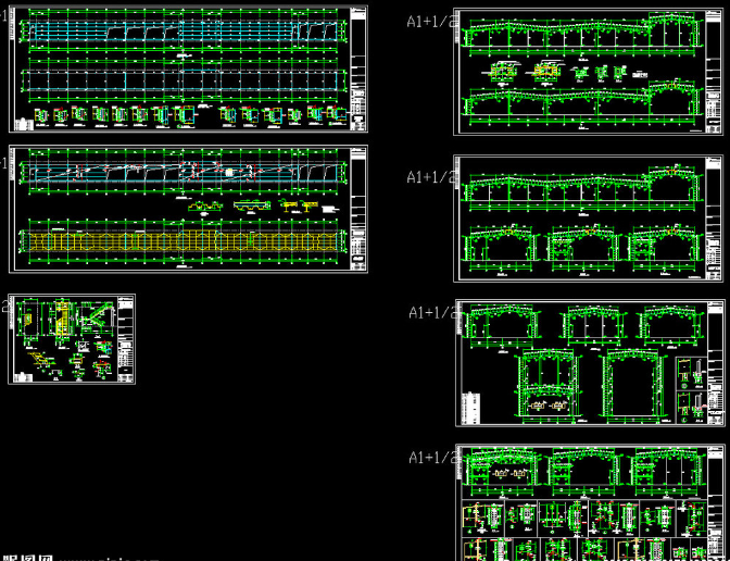 虎林钢结构厂房图纸