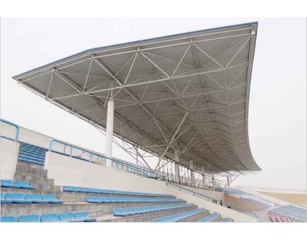 虎林河南理工大学体育场看台网架